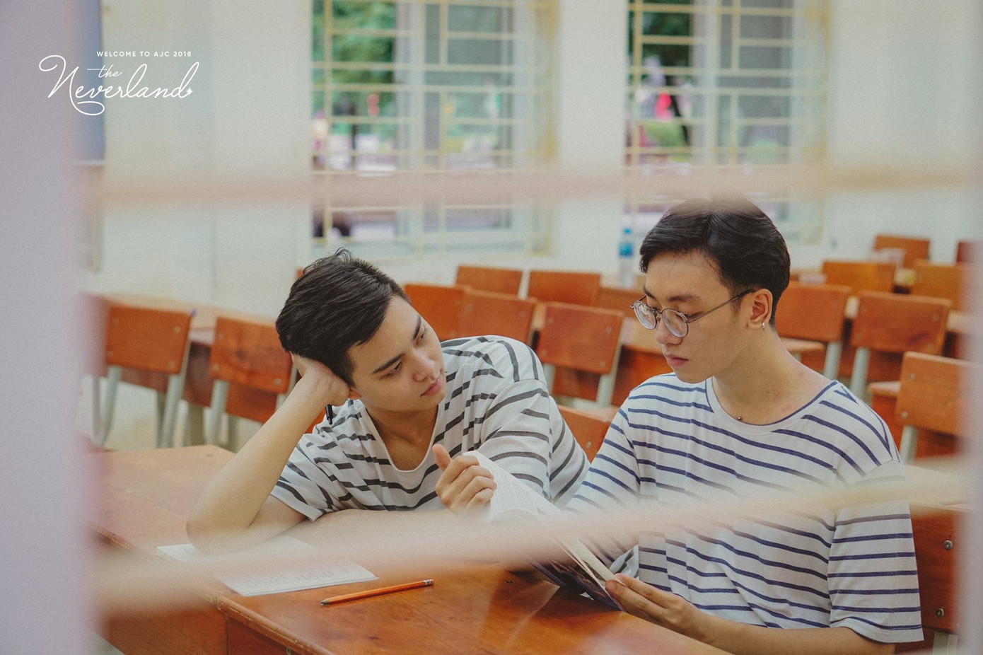 Khoảnh khắc bình dị trong lớp học.