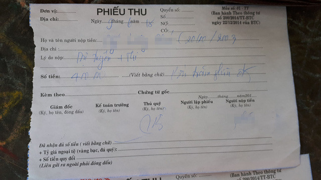 Phí dự tuyển cùng phí thi là 400.000 đồng.