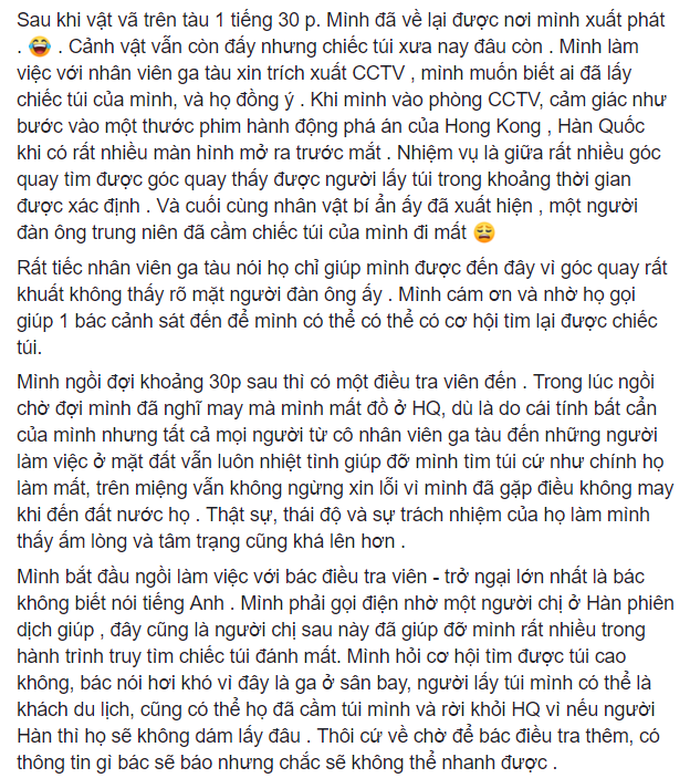 Midu kể lại chi tiết diễn biến câu chuyện.