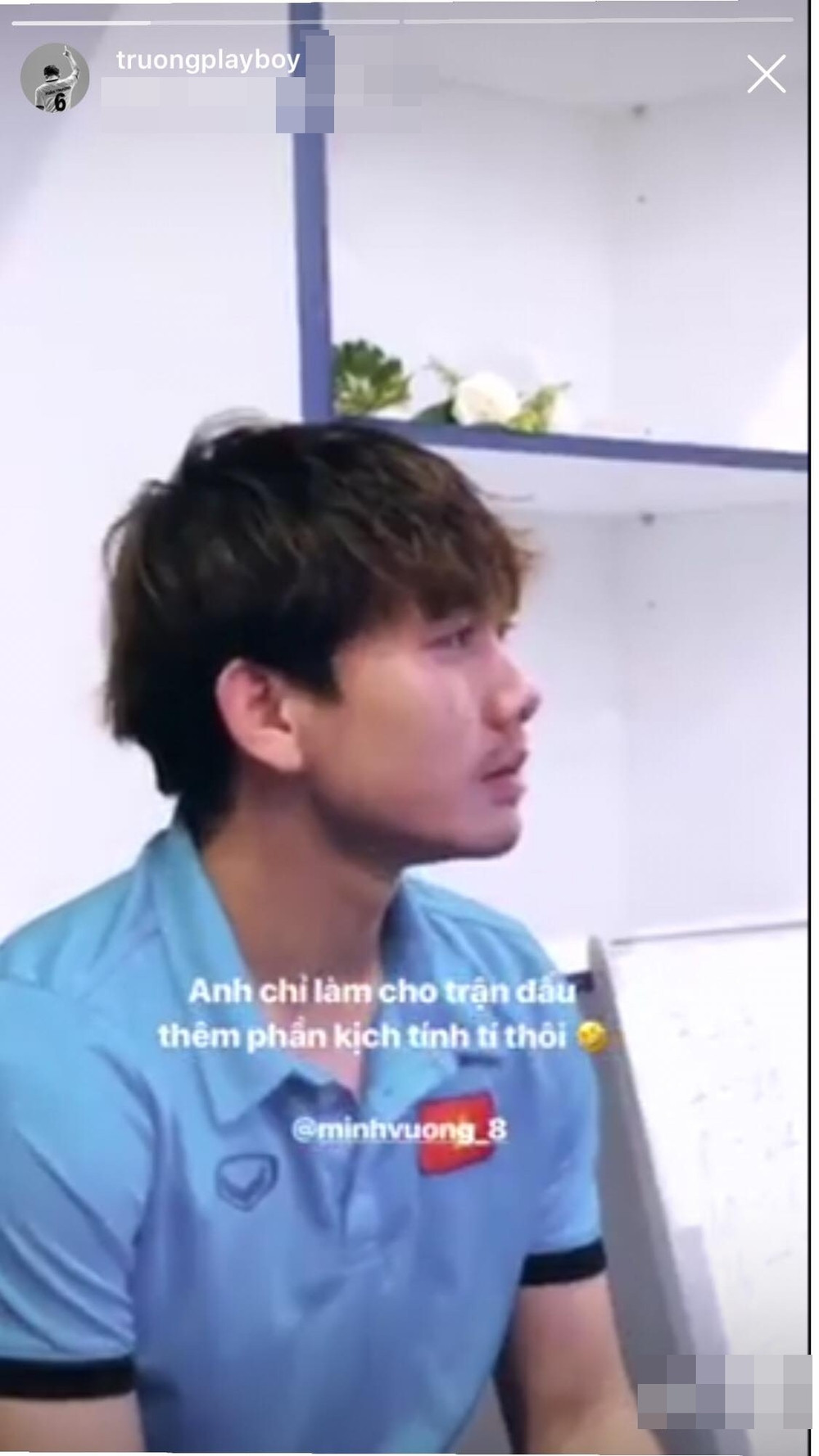 Minh Vương được Xuân Trường an ủi trên mạng xã hội