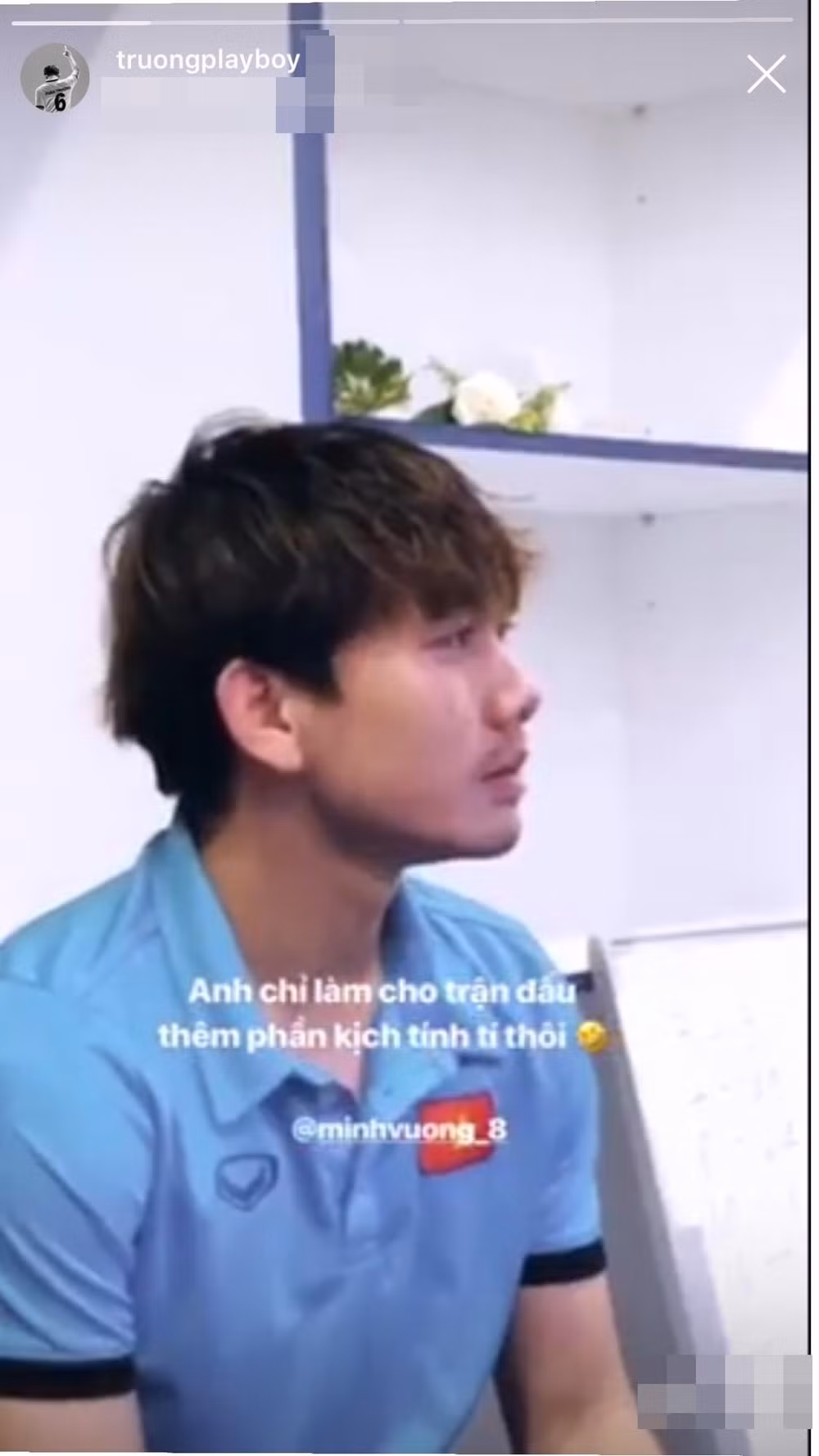 Minh Vương được Xuân Trường an ủi trên mạng xã hội