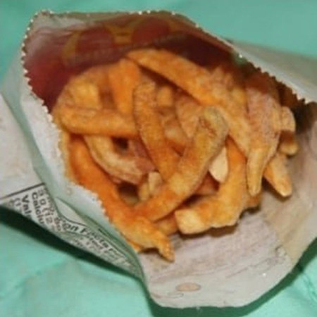 Phần khoai tây chiên 6 năm tuổi trông không có vẻ bị hỏng.