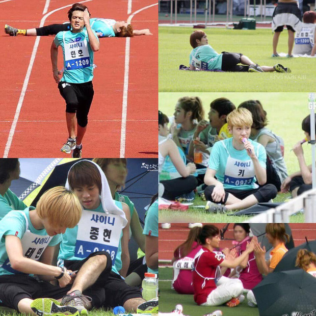 Minho (SHINee) vốn là chàng idol chơi thể thao rất cừ, vì thế mà các thành viên khác của SHINee cứ việc ngồi chơi thôi, mọi thứ đã có Minho lo.