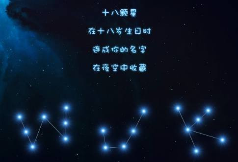 18 ngôi sao xếp thành chữ WJK