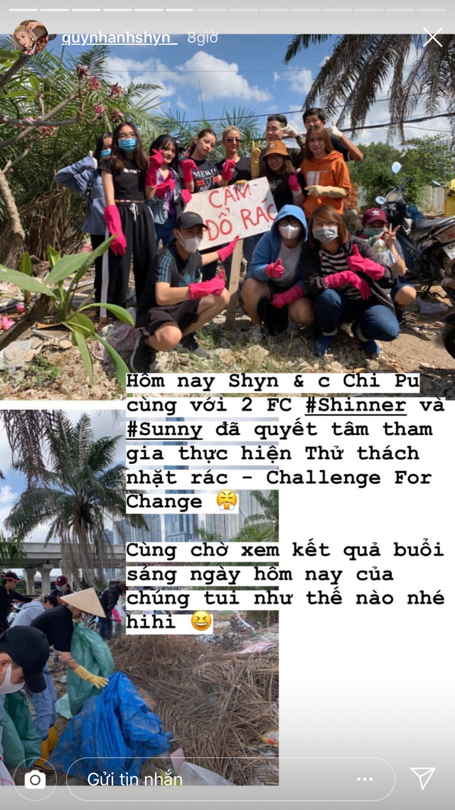 Cả hai diện trang phục đơn giản hào hứng cùng các fan của mình bắt tay vào thử thách.