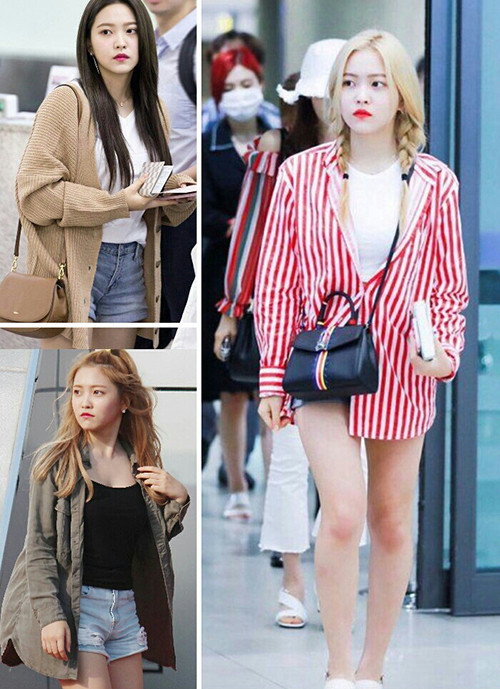 Với thân hình như Yeri, kiểu trang phục như váy suông, áo baby doll, áo trễ vai xòe, áo khoác dài mỏng bên ngoài... có thể tận dụng để tôn dáng.