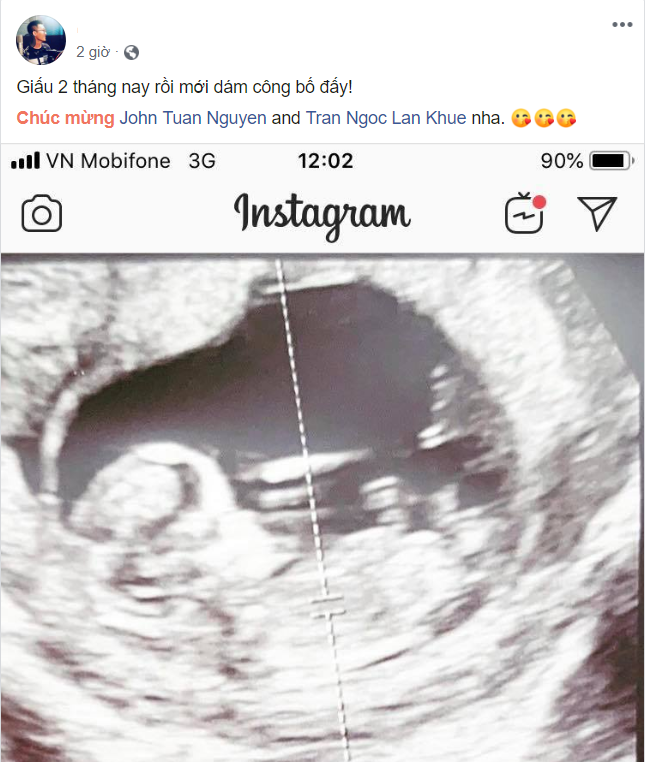 Bức hình siêu âm con đầu lòng của vợ chồng Lan Khuê được tiết lộ. Bức hình siêu âm con đầu lòng của vợ chồng Lan Khuê được tiết lộ.