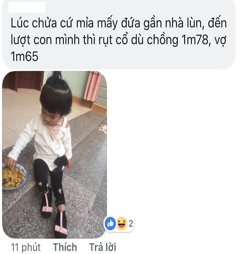 &quot;Không sao đâu bố mẹ ạ vì chân ngắn thông minh mà!&quot;