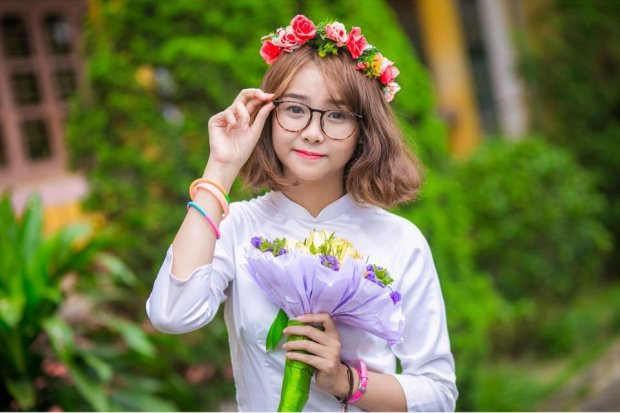 Chân dung nữ sinh Học viện Báo chí xinh như búp bê. Chân dung nữ sinh Học viện Báo chí xinh như búp bê.