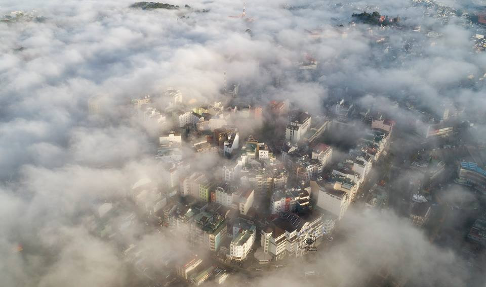 Thành phố mờ sương khiến Đà Lạt như mang vẻ đẹp của chốn bồng lai tiên cảnh