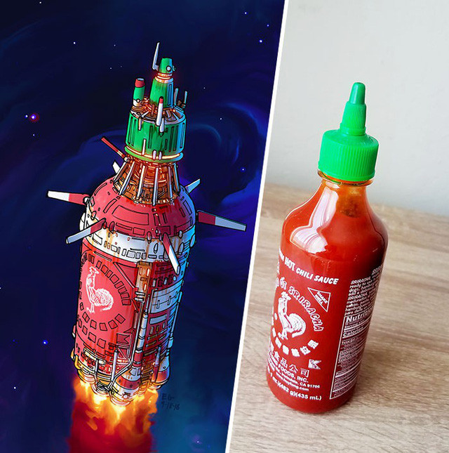 Tàu vũ trụ được thiết kế theo phong cách một chai tương ớt.