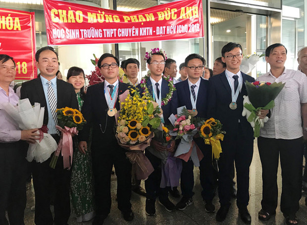 Đội tuyển Olympic Hóa học Việt Nam năm 2018.