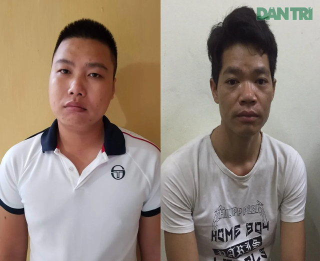 Hai đối tượng Nguyễn Chương Đại và Hoàng Văn Thám, nghi phạm đổ chất thải "đầu độc" nước đầu nguồn sông Đà.