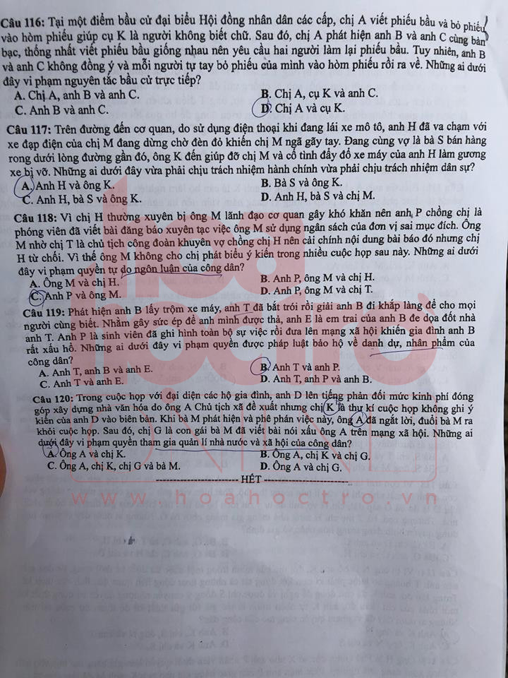 "Thử thách" với trọn bộ đề thi tổ hợp môn KHXH kỳ thi THPT Quốc gia 2018 ảnh 12