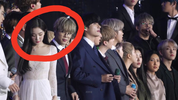 Trong lễ hội âm nhạc cuối năm KBS Gayo Daechukje 2019, fan K-Pop đặc biệt chú ý đến Jimin (BTS) và Irene (Red Velvet) cho dù từ trước đến giờ, hai nhân vật đình đám này chẳng có gì liên quan đến nhau hết.
