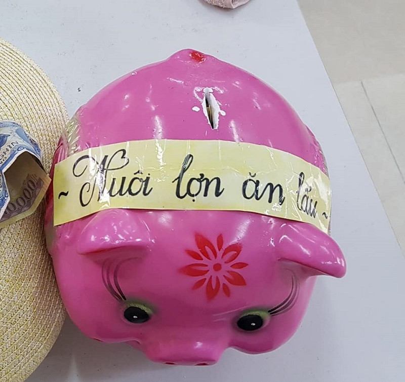 Chú heo đất này có vẻ "bụ bẫm" quá vậy.