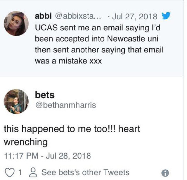 Nhiều học sinh bày tỏ sự ngạc nhiên khi nhận được email trúng tuyển trên mạng xã hội.