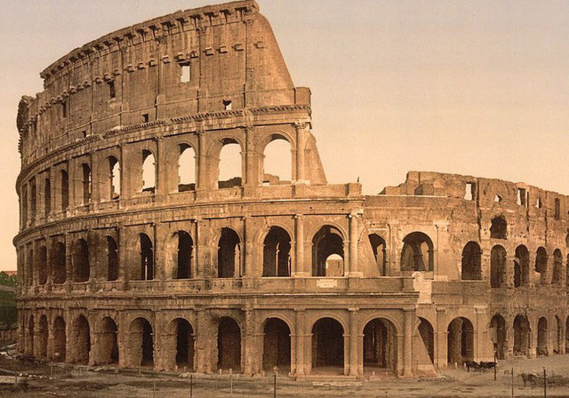 Đấu trường La Mã Colosseum, ở Rome, Ý.