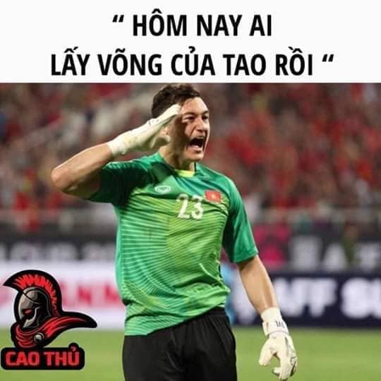 Thủ thành Văn Lâm vẫn là nhân vật không thể thiếu trong series ảnh chế (Ảnh: Quỳnh Phương).