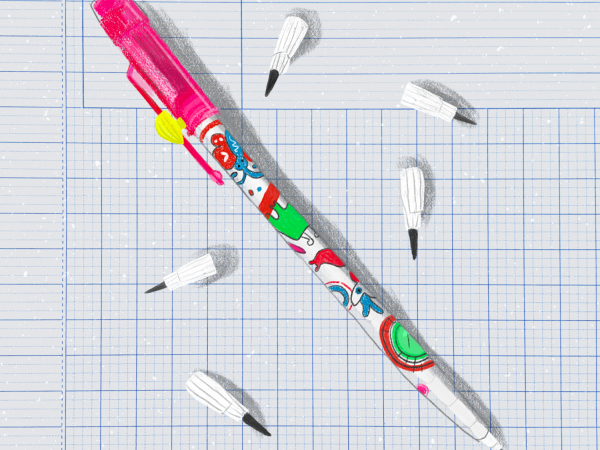 Bút chì khúc - cây tre trăm đốt phiên bản học đường.