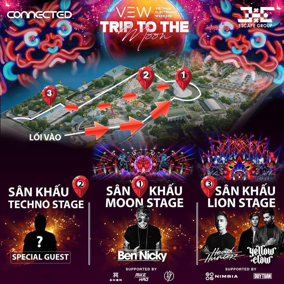 Sơ đồ lễ hội của BTC chương trình.