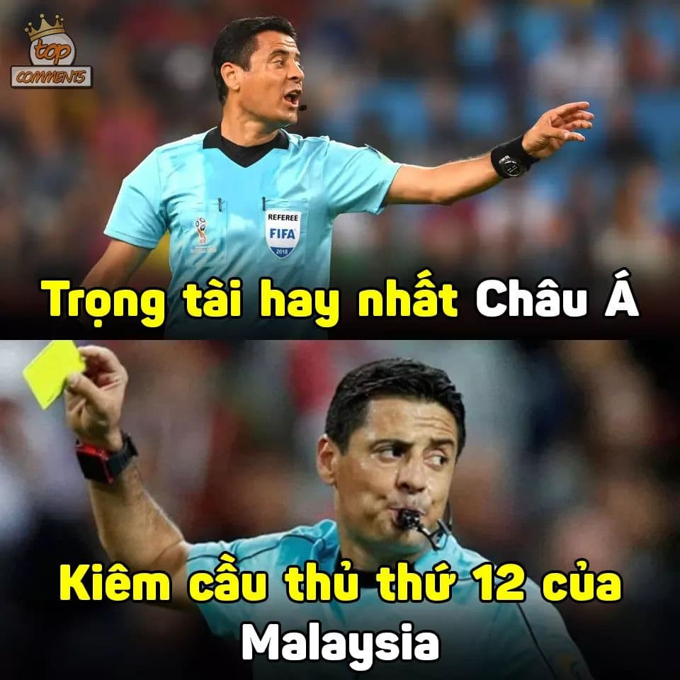 Series dành riêng cho trọng tài "thích phạt thẻ" ngày hôm nay bắt đầu! Ảnh: Top comments