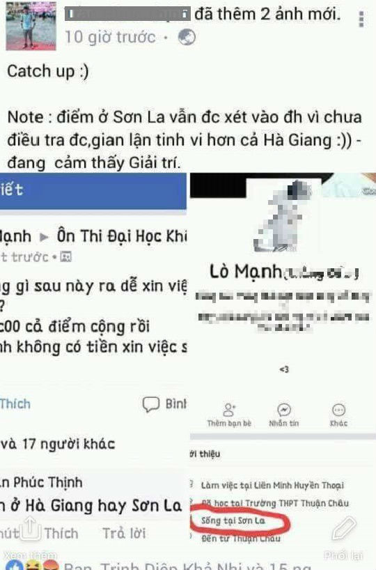 Kết quả thi của Mạnh bị chỉ trích và mỉa mai chỉ vì người ta thấy em là học sinh tỉnh Sơn La.