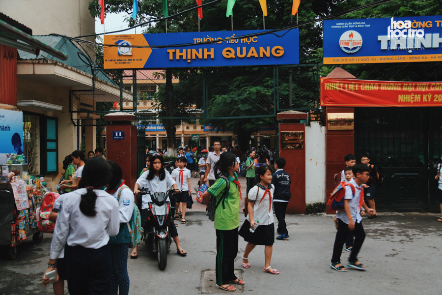 Trường Tiểu học Thịnh Quang nơi bé Lâm Anh đang theo học.