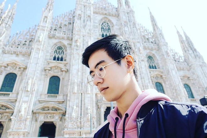 Cậu bạn được nhiều cô nàng khen ngợi khi sở hữu ngoại hình không kém hot boy.