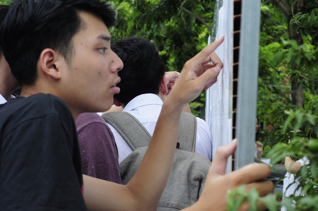 Đã có nhiều điểm 10 môn thi trắc nghiệm. (Ảnh: Mỹ Hà).