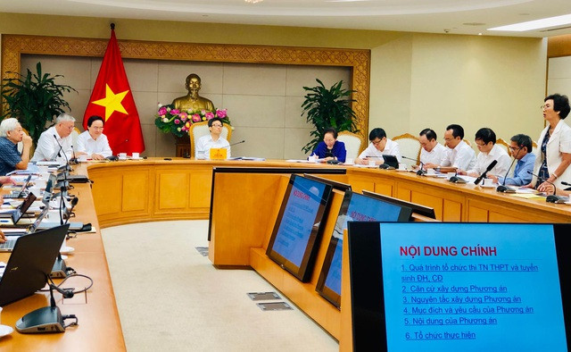 Hội đồng Quốc gia Giáo dục và Phát triển đã họp bàn về thi tốt nghiệp THPT quốc gia sau 2020.