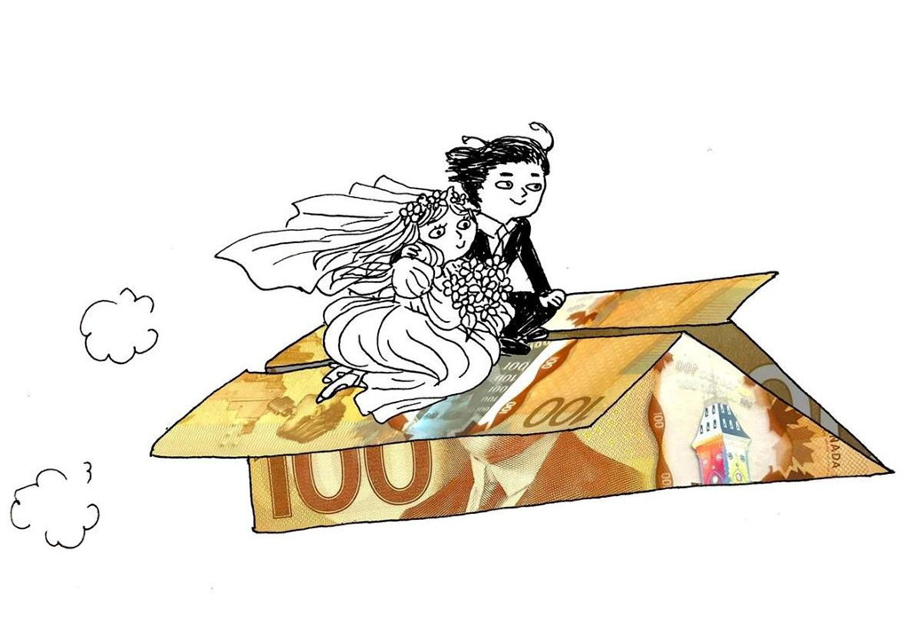 Các cặp vợ chồng trẻ có xu hướng tự chi trả cho đám cưới của mình. Ảnh: Ani Castillo.