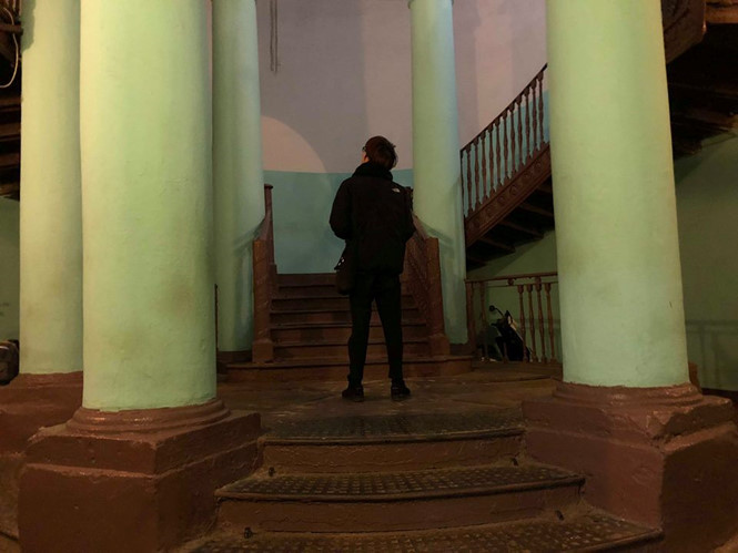 Nhiều bạn trẻ tới ngôi nhà ma dịp Halloween. Ảnh: TRUNG NGHĨA VÕ.