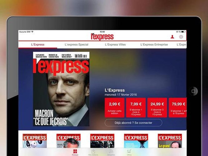 Tháng 3, một máy chủ chứa cơ sở dữ liệu độc giả của tạp chí tin tức hàng tuần của Pháp L&apos;Express đã bị lỗi khiến truy cập trực tuyến trong nhiều tuần mà không cần mật khẩu.