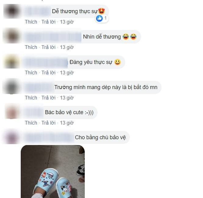 Cộng đồng mạng vô cùng thích thú trước sự dễ thương của bác bảo vệ.