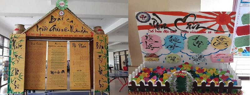 Mô hình báo tường theo phong cách lều trại độc đáo nhận được nhiều chú ý.