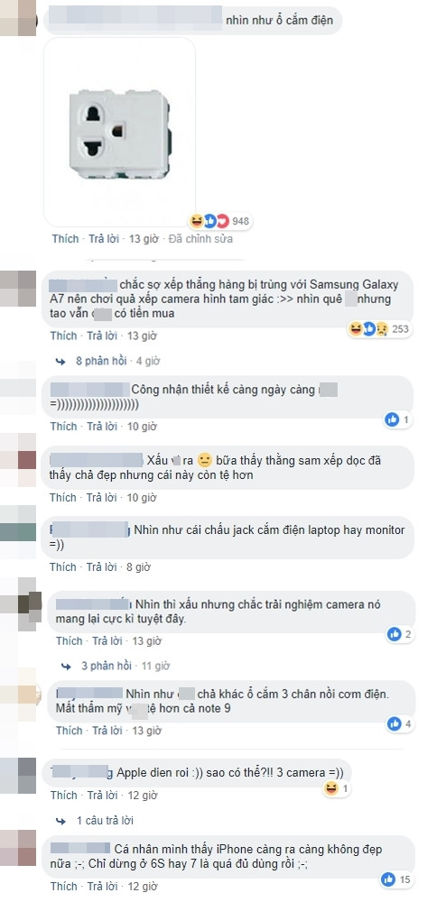 Đa số dân mạng đều “chê” chiếc camera ba ống kính này.