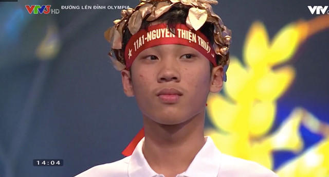 Văn Thành giành vòng nguyệt quế cuộc thi Tuần 1 Tháng 2 Quý 2 Olympia