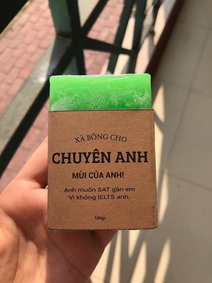 Mẫu xà bông dành cho chuyên Anh.