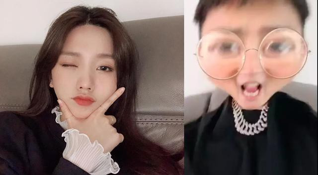 Đến ảnh selfie cũng như chụp tại cùng một nơi, ngồi trên một chiếc ghế giống hệt nhau.