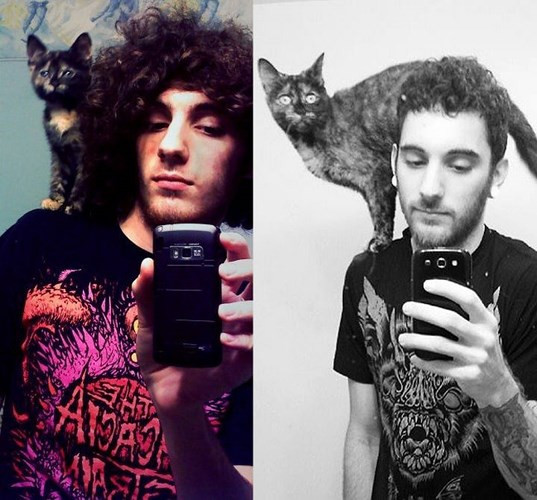 Sở thích chụp ảnh selfie từ khi còn bé.