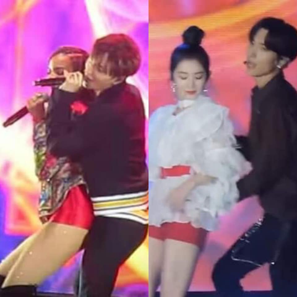 Các fan còn đưa ra bằng chứng cho thấy khoảng cách giữa Leeteuk và Irene đủ để "đỗ một chiếc xe".