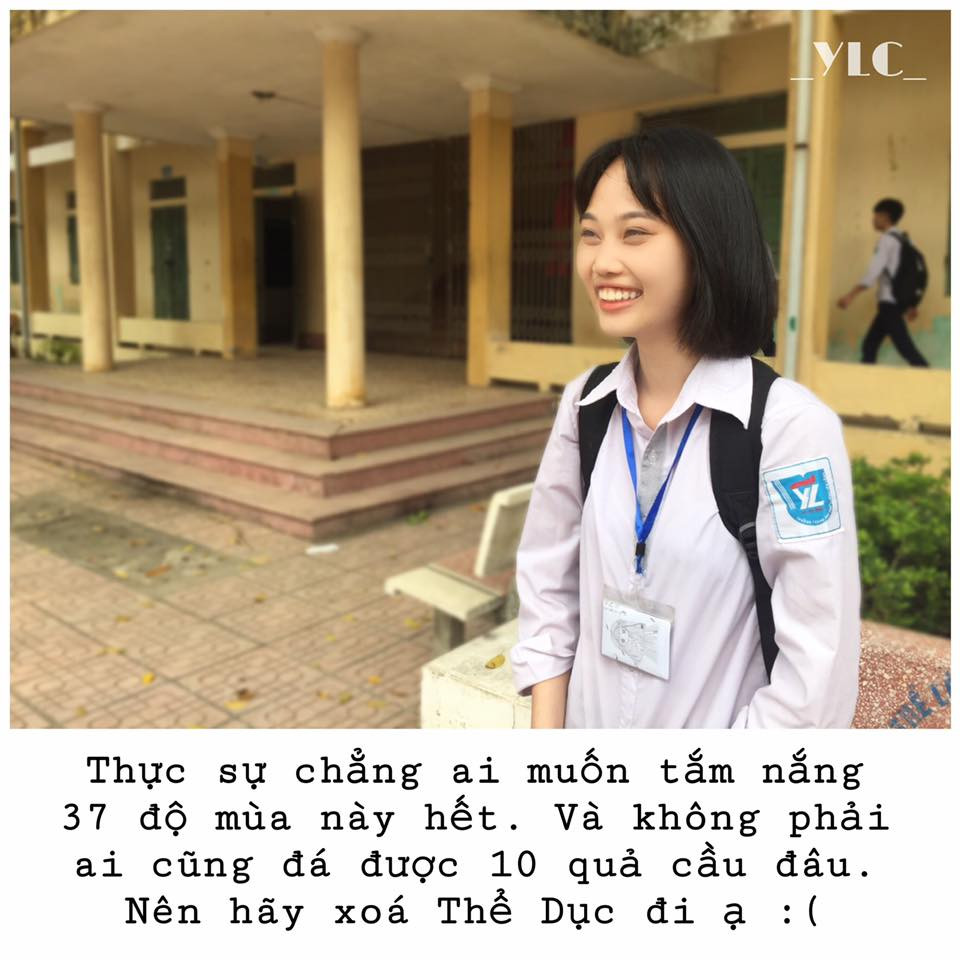 Khi bạn thiếu trầm trọng tế bào vận động thì môn Thể dục đích thi phải đưa vào black-list đầu tiên rồi.