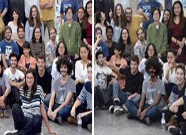 Một phần trong bức ảnh gốc và bức ảnh 