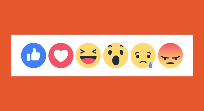 Trước đây, Facebook chỉ có nút Like. Về sau, nó phát triển thành bộ Reactions bao gồm 6 cảm xúc.