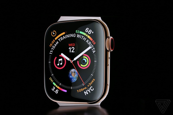 Apple watch là sản phẩm đầu tiên được ra mắt với giao diện mới toanh, con chip xử lý mới mạnh hơn gấp 2 lần.