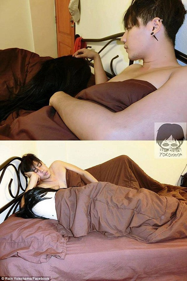 Cần một bờ vai mỗi khi màn đêm buông xuống. Ảnh: Rain Yokohama