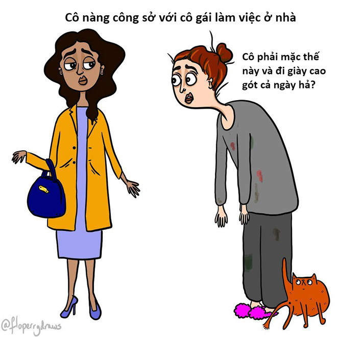 Có những bạn gái luôn trung thành với phong cách thoải mái với áo phông và giày thể thao. Họ rất kinh ngạc và tò mò không biết làm cách nào để có thể ăn mặc sang chảnh và đi giày cao gót cả ngày như những cô gái khác.