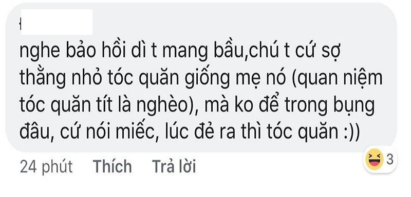 Ai bảo bố cứ nói miết thôi!