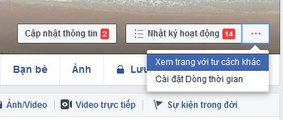 Hiện tính năng “Xem trang với tư cách khác” đã bị Facebook vô hiệu hóa